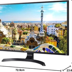 LG 32" 4K UHD LED Monitor AMD FreeSync Technology Height-Adjustable Stand On-Screen Control Built-In Speakers 32UD60-B ExUK Monitor