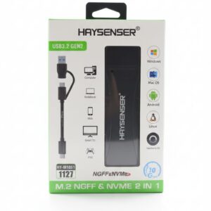 Haysenser M.2 Nvme NGFF 2 In 1 Enclosure USB 3.2 Gen 2 Hy-m1051