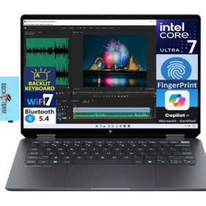 HP OmniBook Ultra Flip Ultra 7 16GB LPDDR5 RAM 1TB PCIe Gen4 NVMe SSD 14" Touchscreen Display Intel Arc integrated GPU 1 Year Warranty