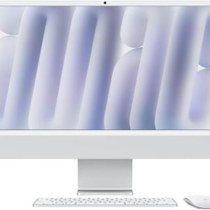 Apple iMac M4 24″ 4.5K Retina Display 24GB RAM 512GB SSD 12MP Camera 1 Year Warranty - Silver