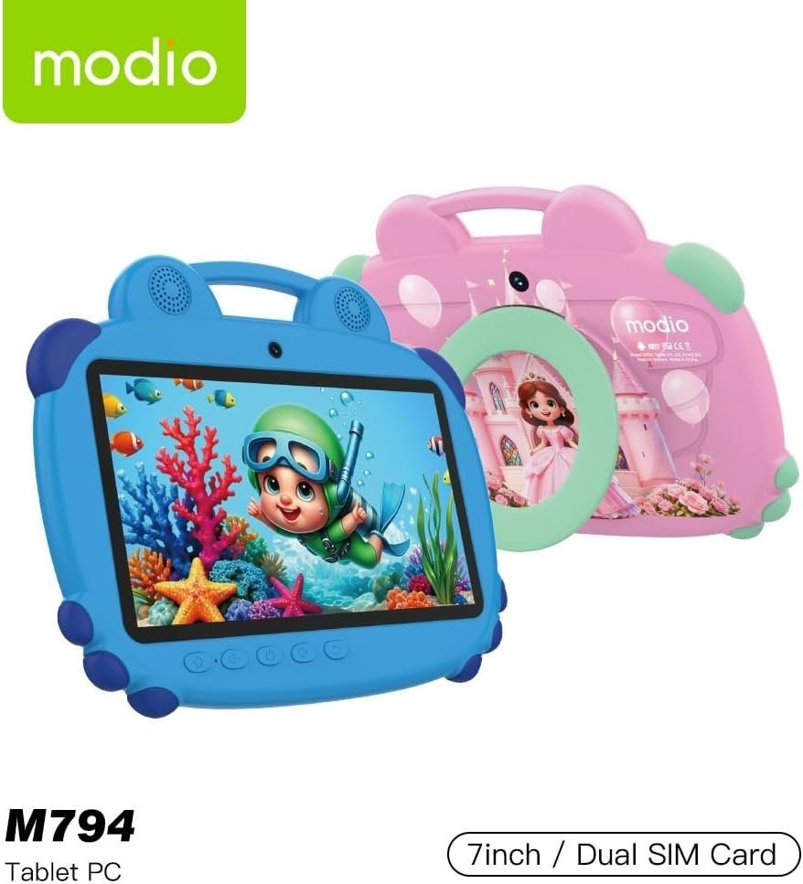 Modio M794 Kids Tablet 7" HD IPS Display 6GB RAM 256GB ROM Dual SIM 5MP Camera 4000mAh Battery - Image 3