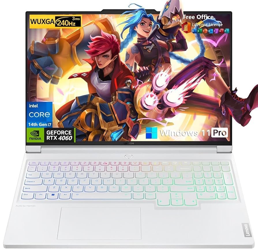 Lenovo Legion Pro 7i 16″ – 14th Gen Intel Core i7-14700HX · 32GB RAM · 1TB SSD · RTX 4070 8GB.