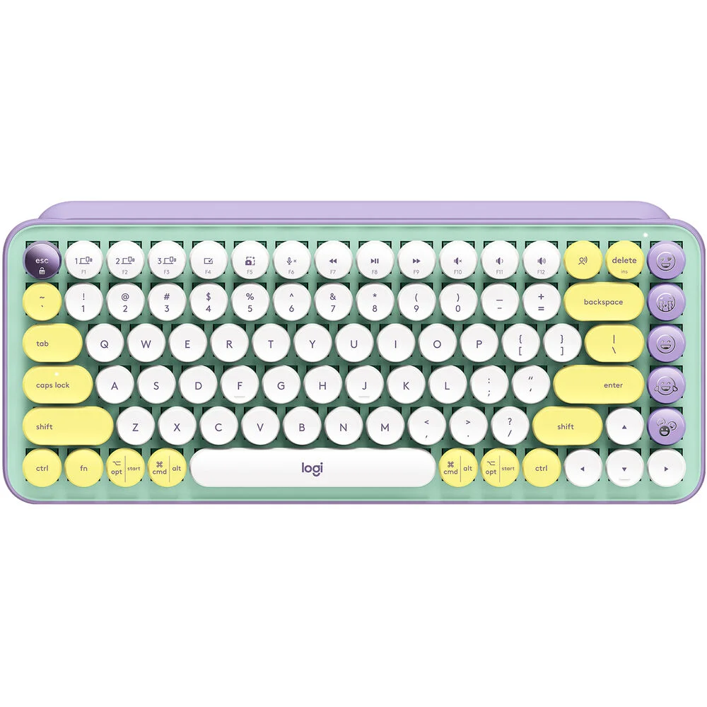 Logitech POP Keys Wireless Mechanical Keyboard with Customizable Emoji Keys (Daydream Mint) - Image 4