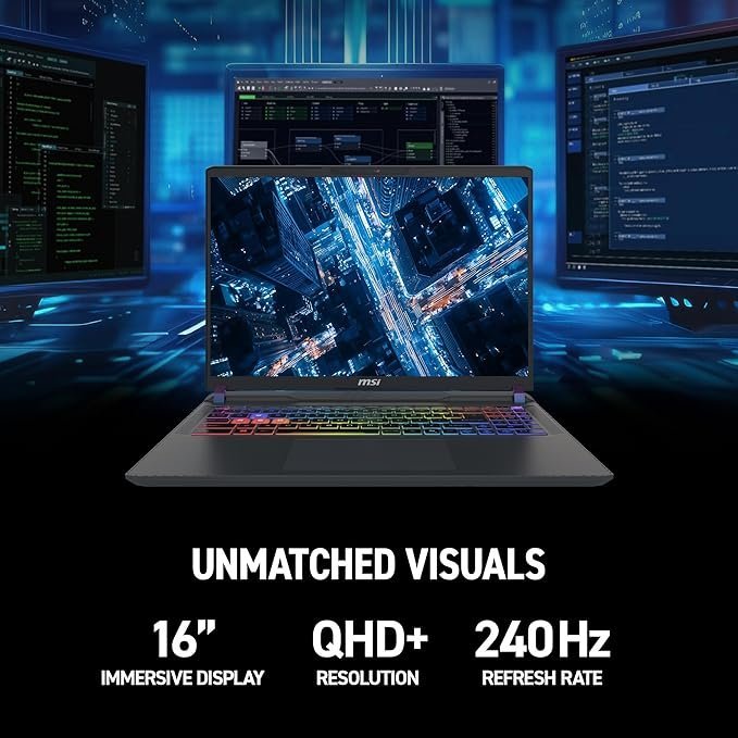 MSI Vector 16 HX AI 16” Gaming Laptop – Intel Core Ultra 7-255HX | RTX 5070 Ti | 16GB DDR5 | 512GB SSD | Windows 11 - Image 3