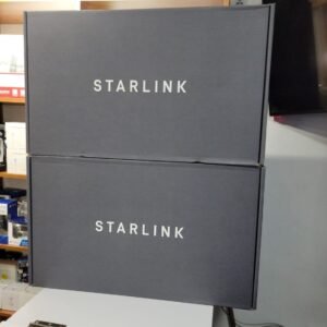 STARLINK Standard Kit, Gen 3 AX Tri-Band Wi-Fi System In the box