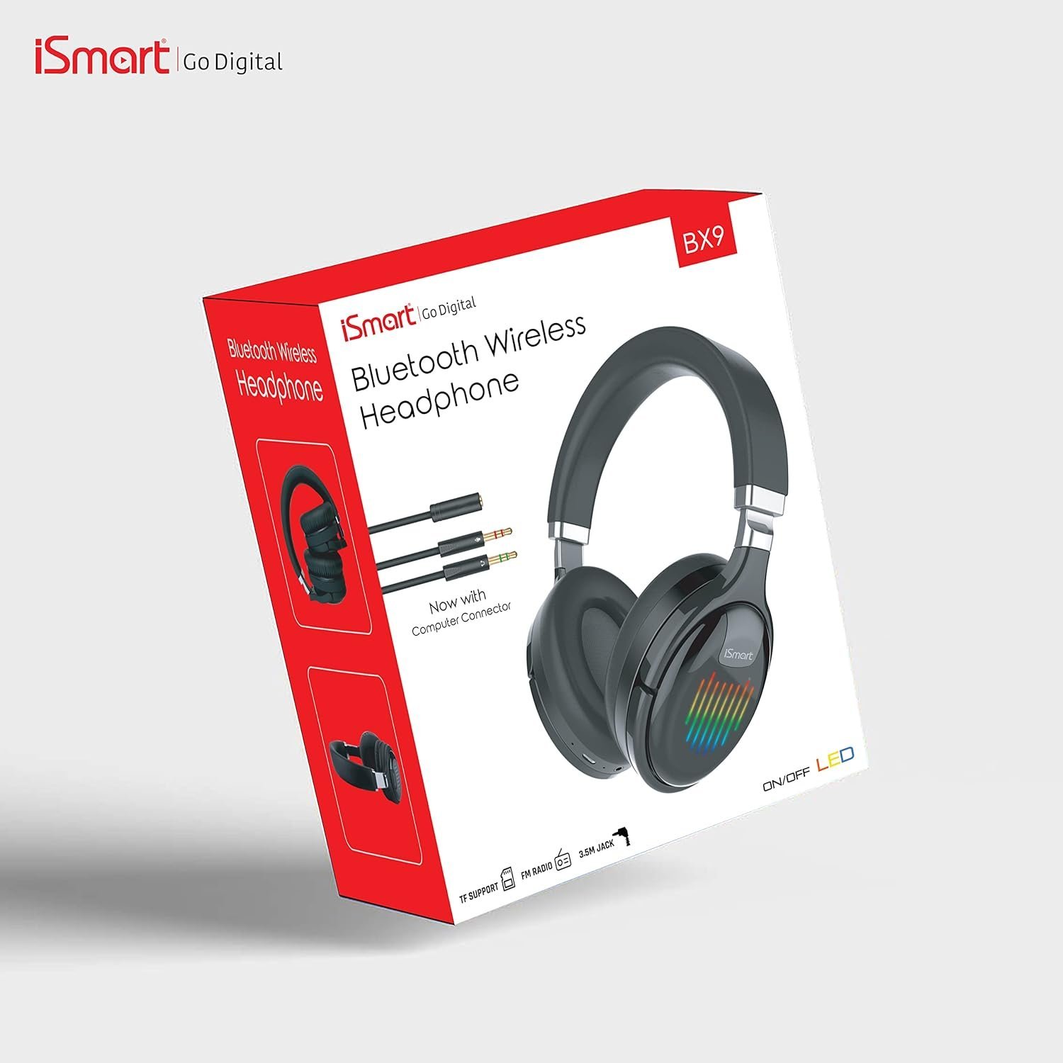 iSmart Stereo Wireless Headset BX9 Go Digital - Image 4