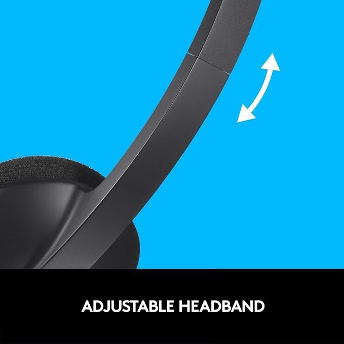 Logitech USB Headset H340 – Stereo, Black - Image 3