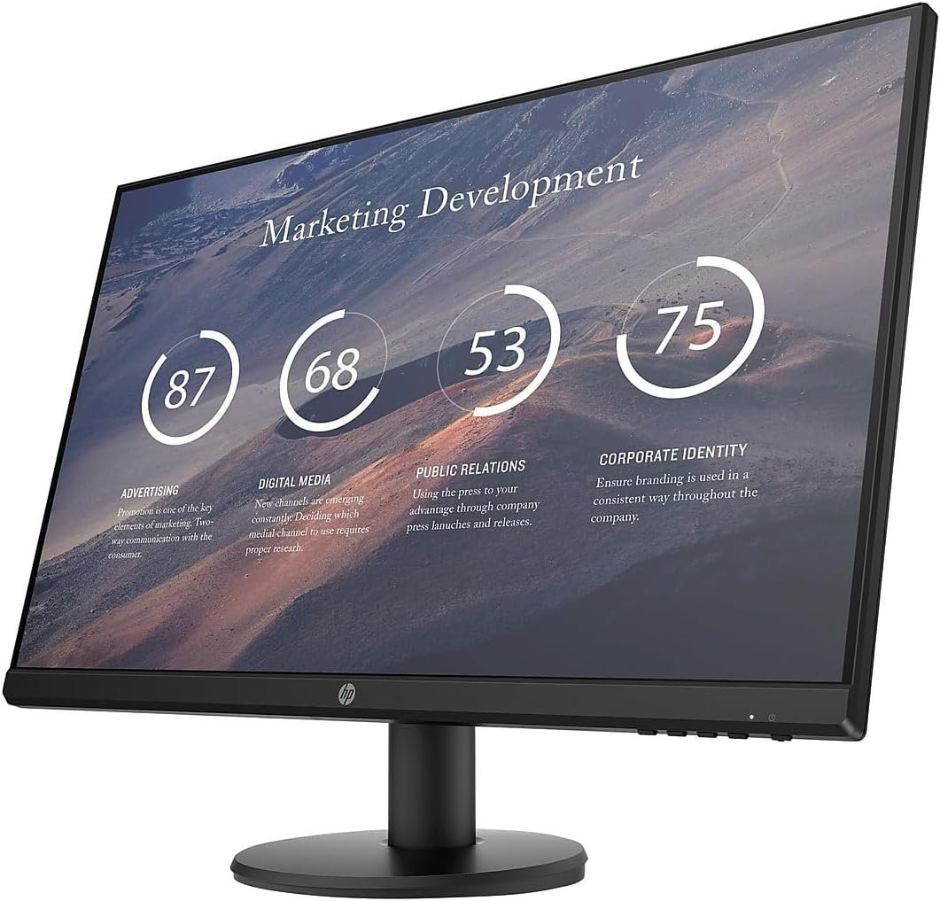 HP P27n G4 27-Inch Monitor with Speakers 60Hz Refresh Rate ExUK Monitor