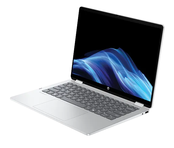 HP OmniBook 5 Flip 14-fp0023dx, Intel Core 7 150U,16 GB RAM LPDDR5- 5200 MT/s, 512 GB PCIe Gen4 NVMe M.2 SSD,Intel Graphics,Windows 11 Home,14" 2K touch display,PORTS:1 USB Type-A ,1 USB Type-A, 1 HDMI-out 2.1,2 USB Type-C,DisplayPort,1.4a,Glacier silver. Available