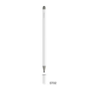 Yesido ST02 Universal Captive Stylus Pen 2 In 1 - White
