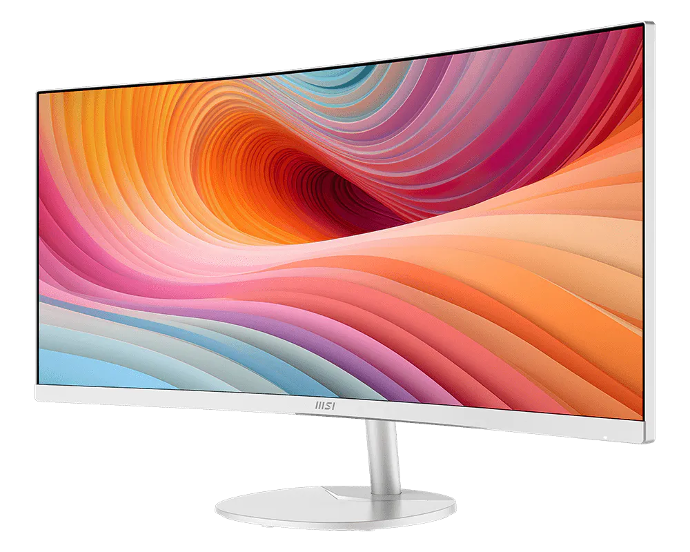 MSI PRO MP341CQW E12 34-inch Curved Monitor – WQHD | 120Hz | 1ms | White - Image 2